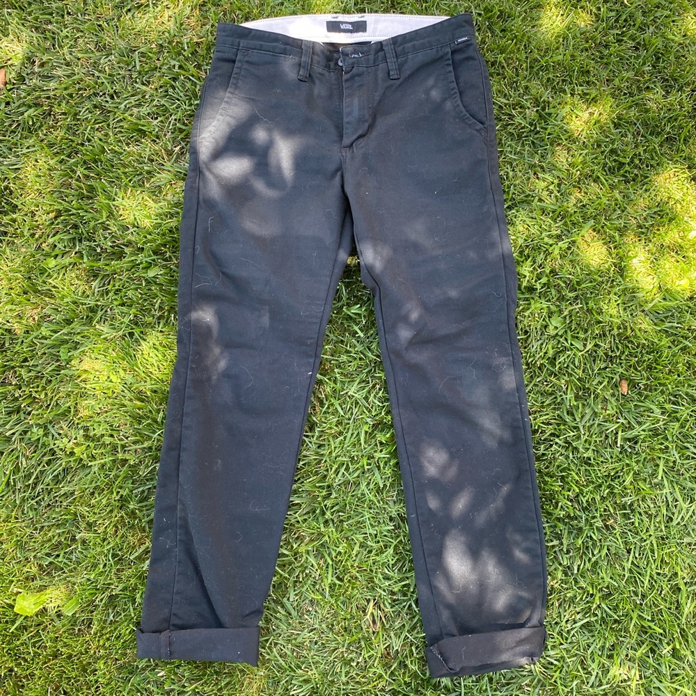 black corduroys
